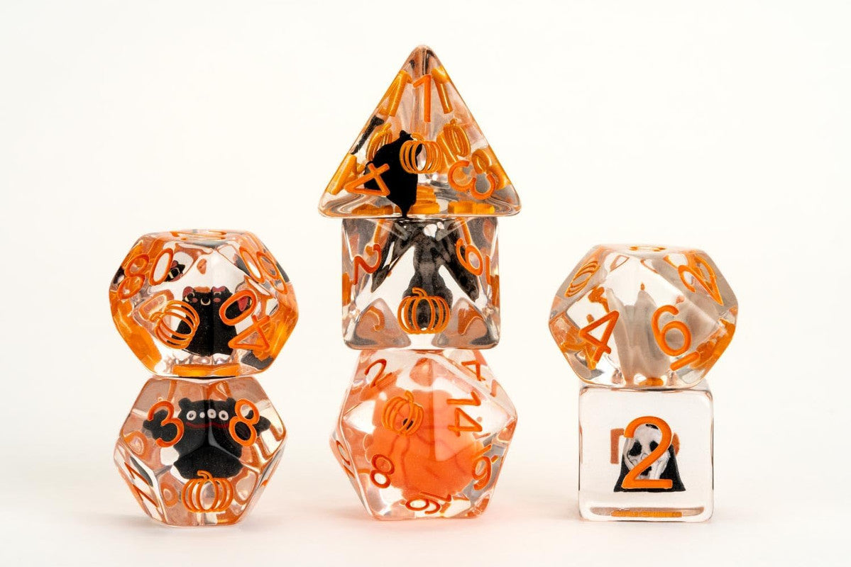 FanRoll by Metallic Dice Games - Halloween Advent Calendar Dice Set - Good Games