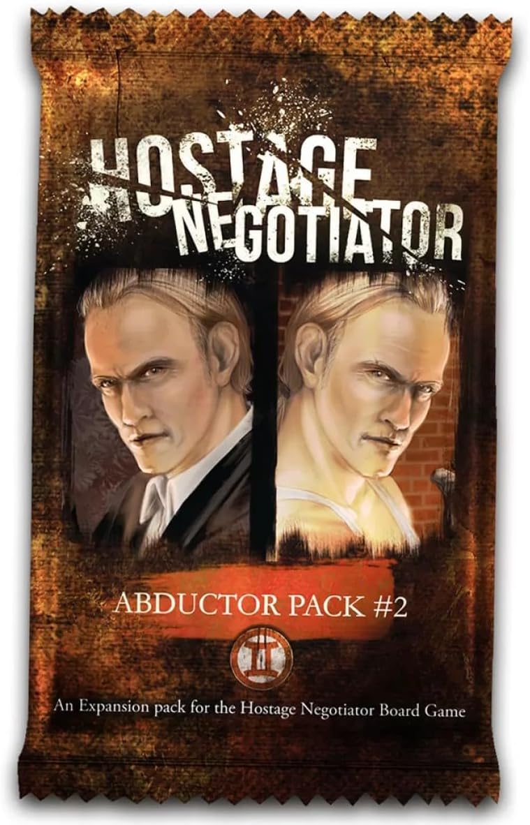 A small brown Hostage Negotiator Abductor Pack 2, an expansion featuring two identical serious men