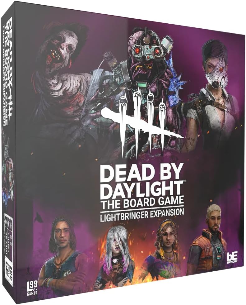 Dead by Daylight: Board Game - Lightbringer Expansion box featuring Killer and Survivor art