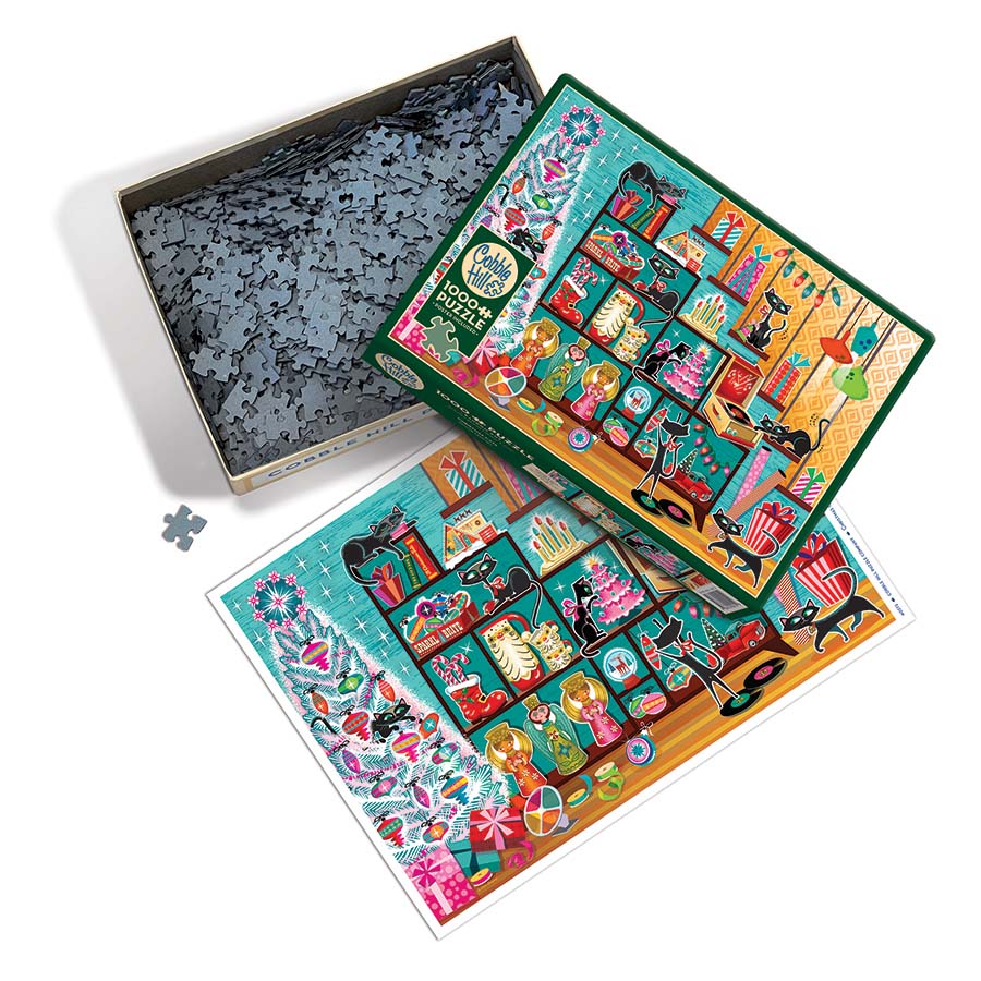 Christmas Cats 1000 Piece Jigsaw - Good Games