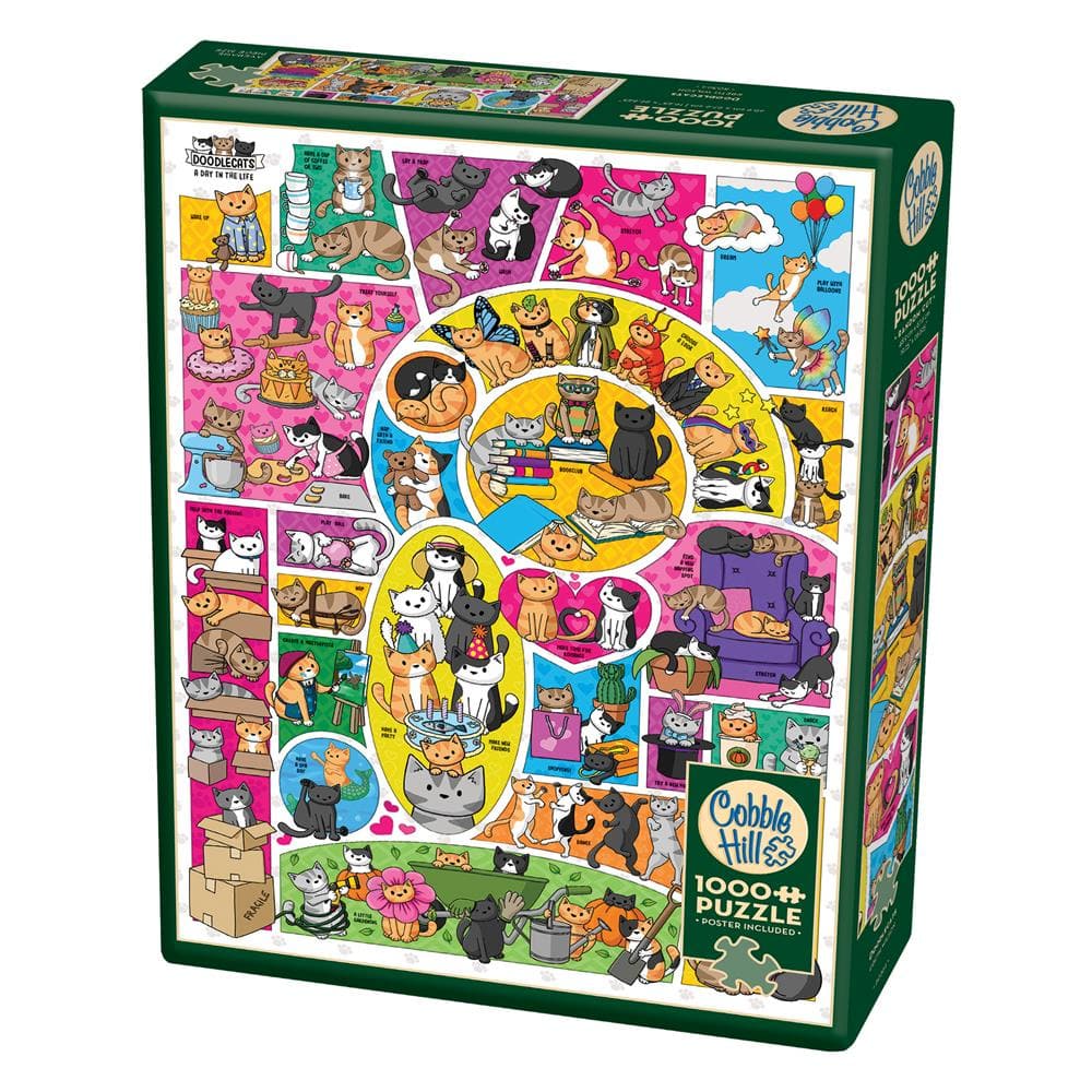 Cobble Hill - Doodlecats 1000 Piece Jigsaw - Good Games