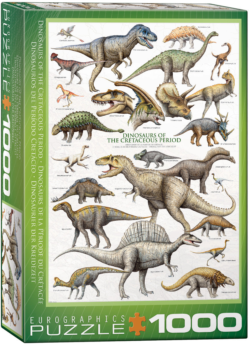 Eurographics - Dinosaur Cretaceous Period 1000 Piece Jigsaw