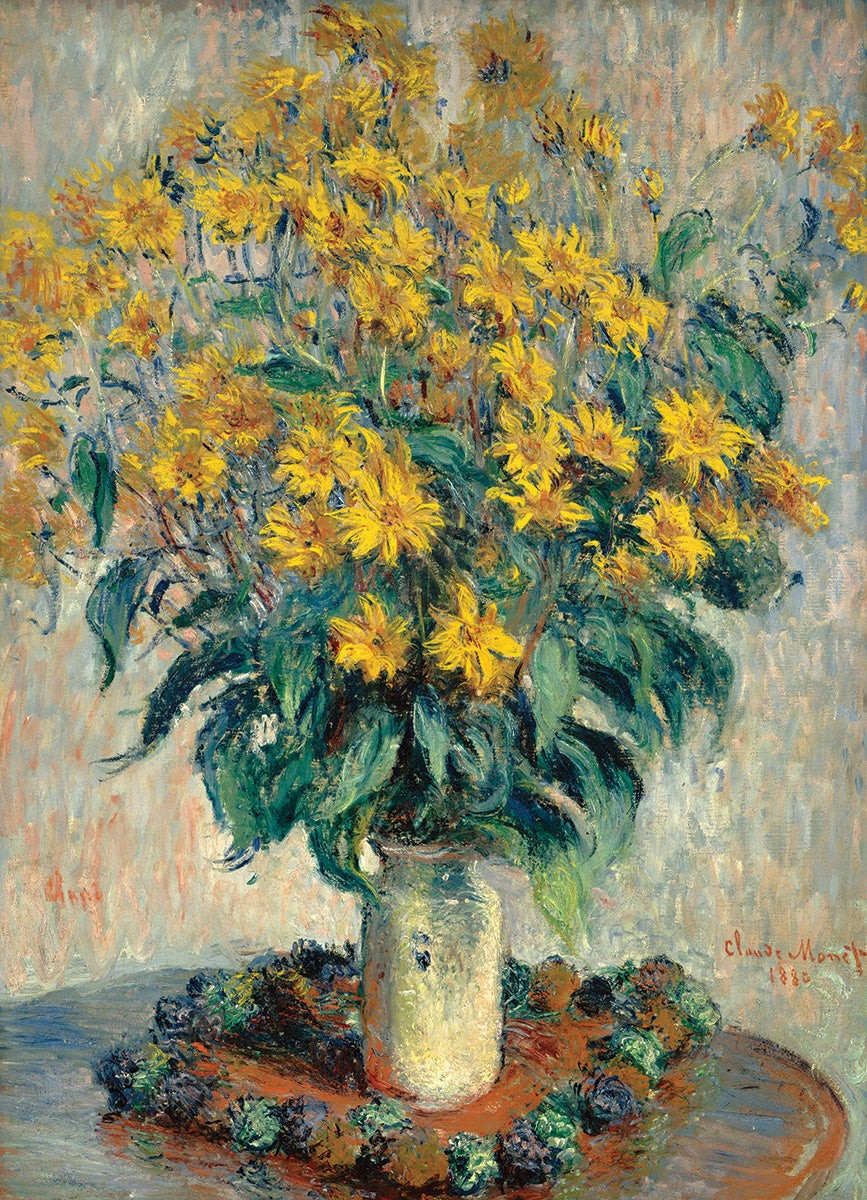 Eurographics - Monet Jerusalem Artichoke Flowers 1000 Piece Jigsaw - Good Games