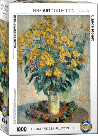 Eurographics - Monet Jerusalem Artichoke Flowers 1000 Piece Jigsaw - Good Games