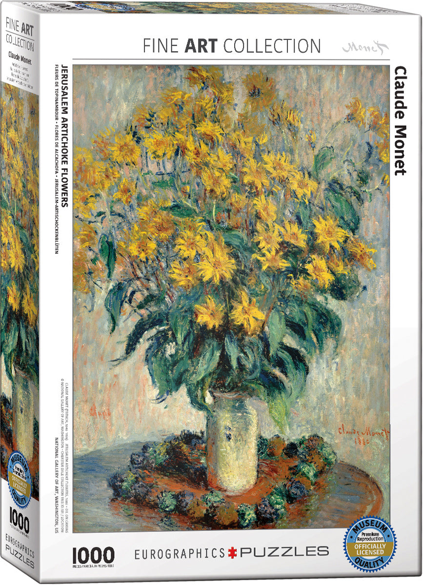 Eurographics - Monet Jerusalem Artichoke Flowers 1000 Piece Jigsaw - Good Games