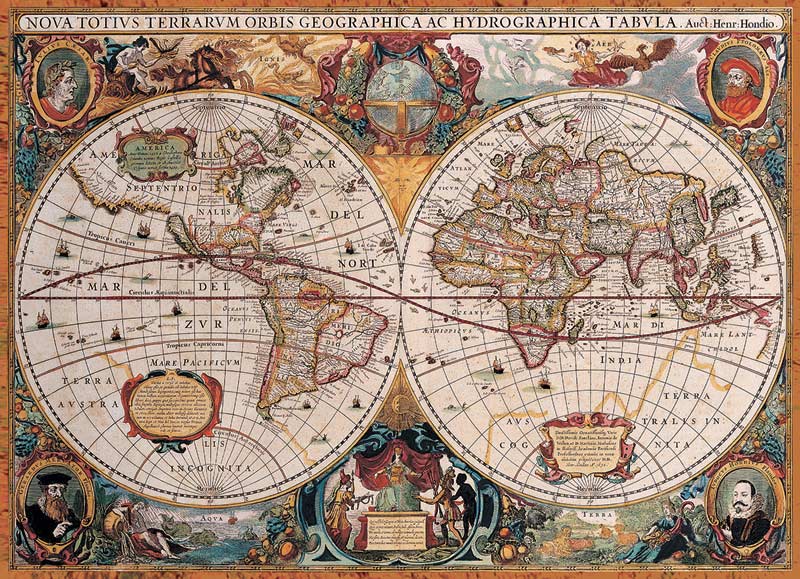 Eurographics - Antique World Map 1000 Piece Jigsaw