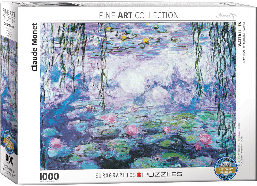 Eurographics Monet Waterlilites 1000 Piece Jigsaw - Good Games