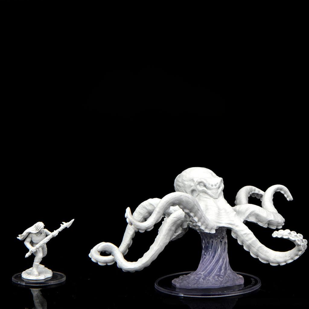Critical Role Unpainted Miniatures: Ashari Waverider &amp; Octopus - Good Games
