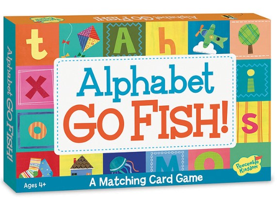Peaceable Kingdom Alphabet Go Fish! Matching Playing Card Game