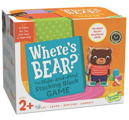 Peaceable Kingdom Where’s Bear? Hide & Find Stacking Block Game