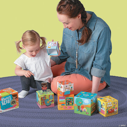 Peaceable Kingdom Where’s Bear? Hide & Find Stacking Block Game