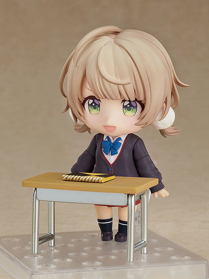 Shigure Ui Nendoroid displaying a peace sign and alternate faceplate with a playful smile