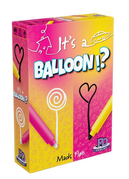 It's a Balloon!? game box with playful artwork