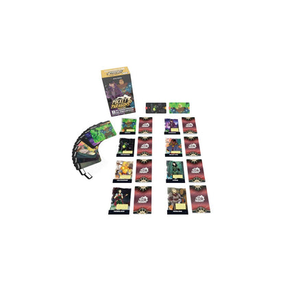 Box cover of Pocket Paragons: Acquisitions Incorporated featuring cartoonish fantasy characters