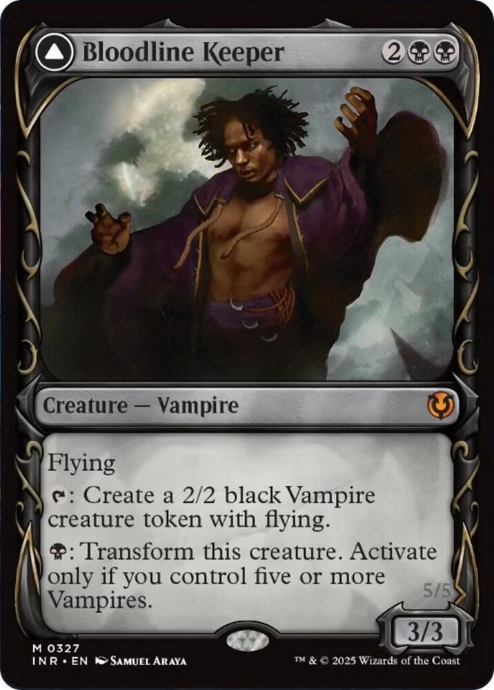 Bloodline Keeper // Lord of Lineage 327 (Innistrad Remastered)  - Showcase Foil