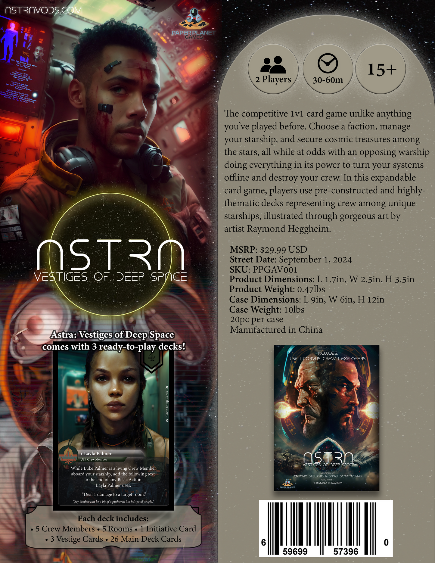 Paper Planet Games Astra: Vestiges of Deep Space Card Game