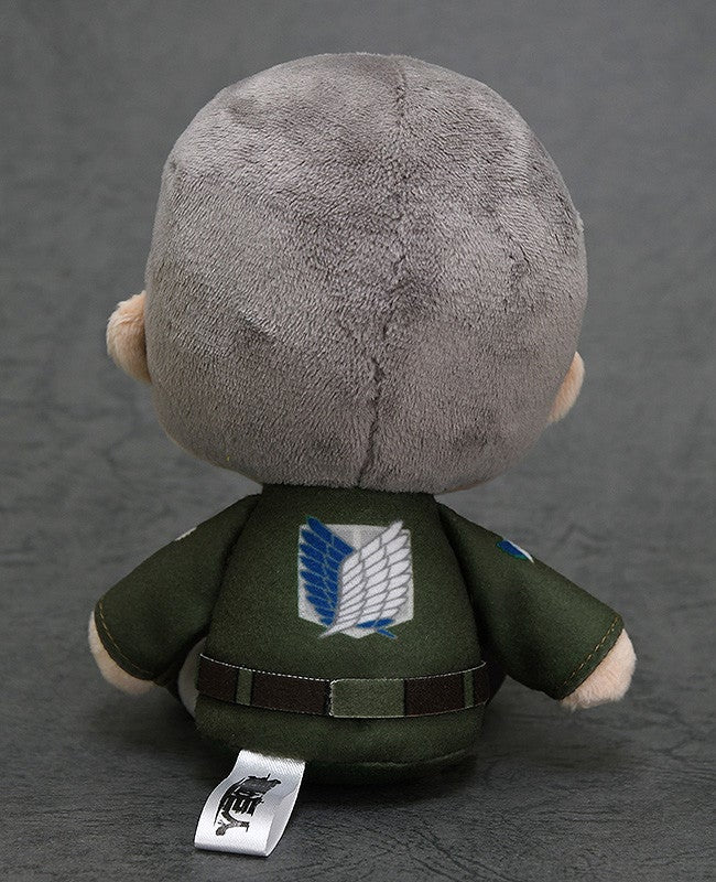 Side view emphasizing round head and soft fabric texture