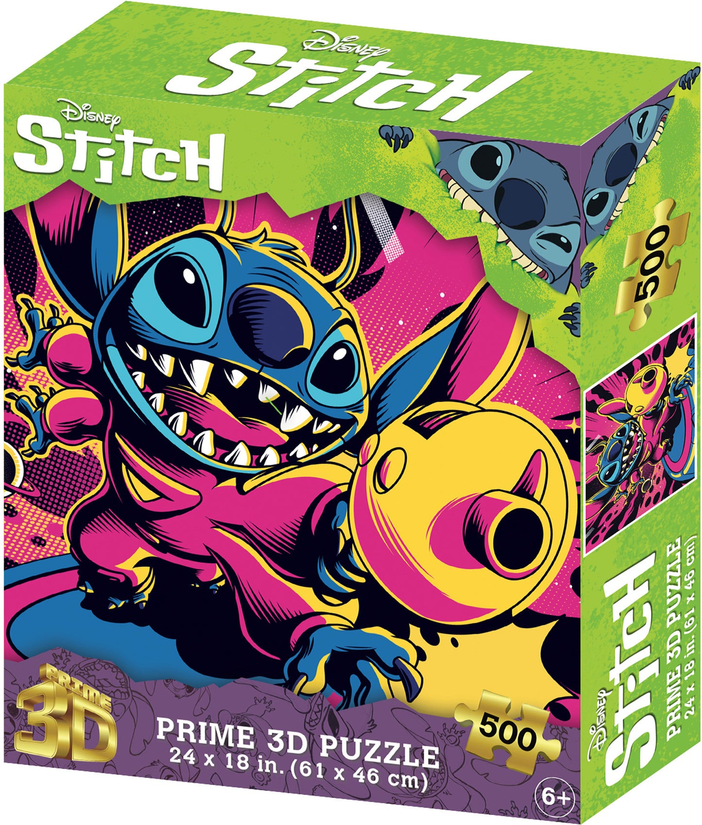 Prime 3D Disney Stitch #2 - 500 piece Puzzle - Good Games