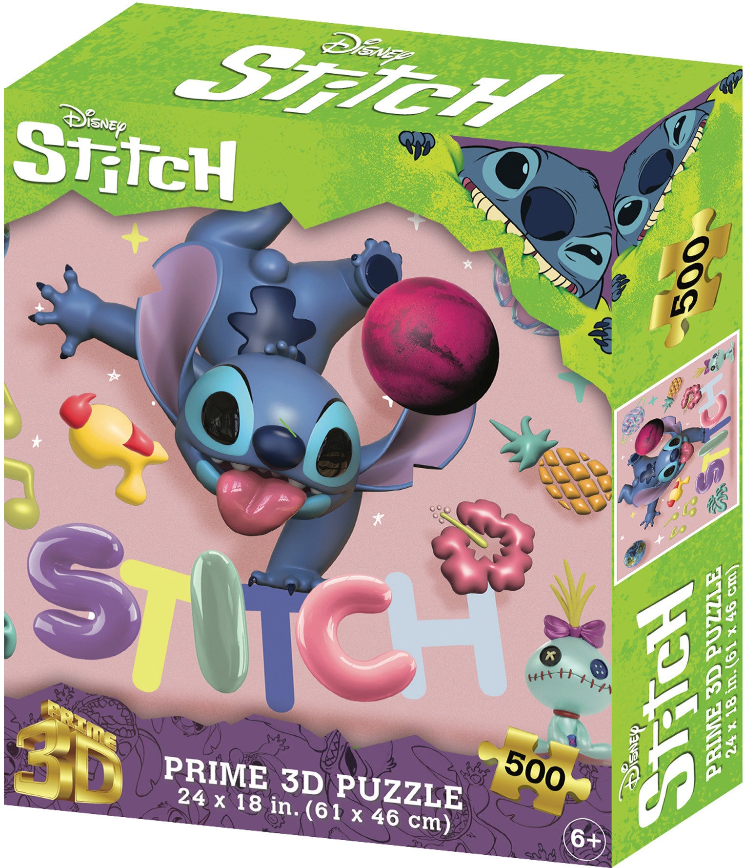 Prime 3D Disney Stitch #4 - 500 piece Puzzle - Good Games