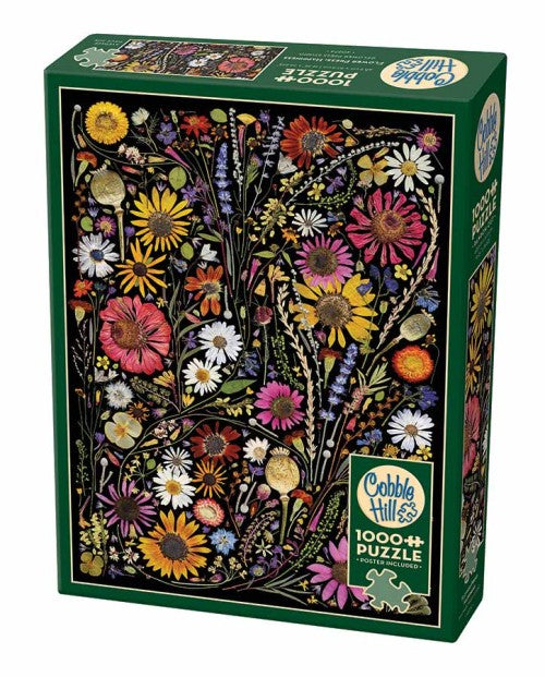 Flower Press: Happiness 1000 Piece Jigsaw - Good Games