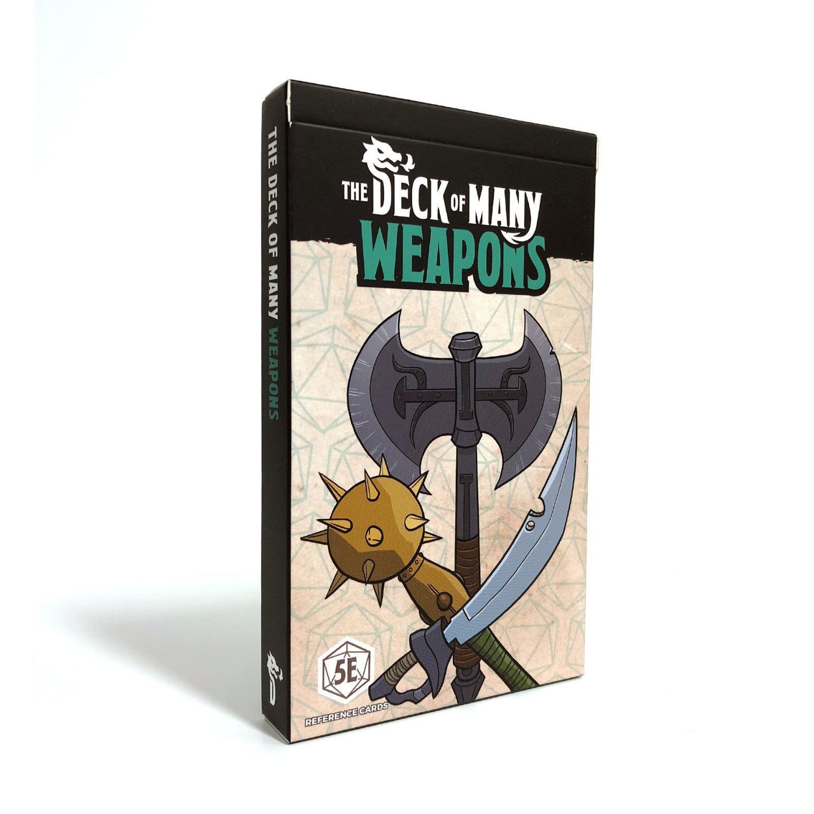 Hit Point Press The Deck of Many Weapons - 5th Edition D&D 2014 (Reference Cards) packaging box front view