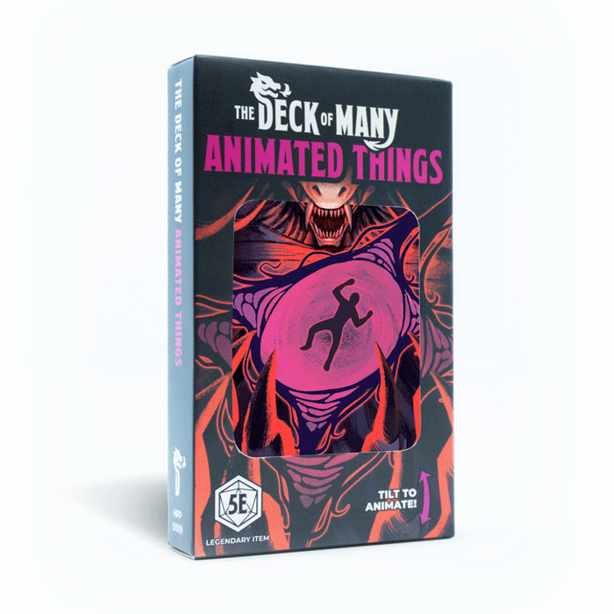 Hit Point Press The Deck of Many Animated Things - 5th Edition D&D (Reference Cards) packaging box front view