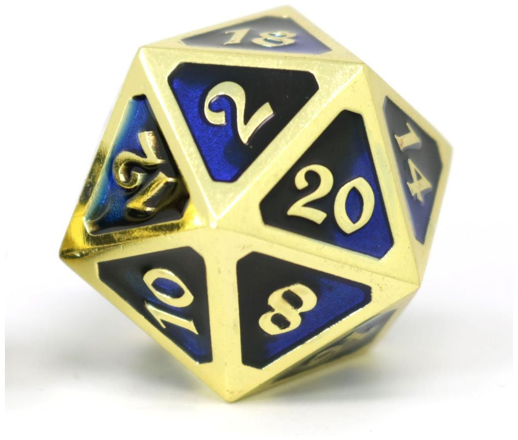 Dark Arts Undertow D20 Dire Dice Electroplated with ultra bright gold finish