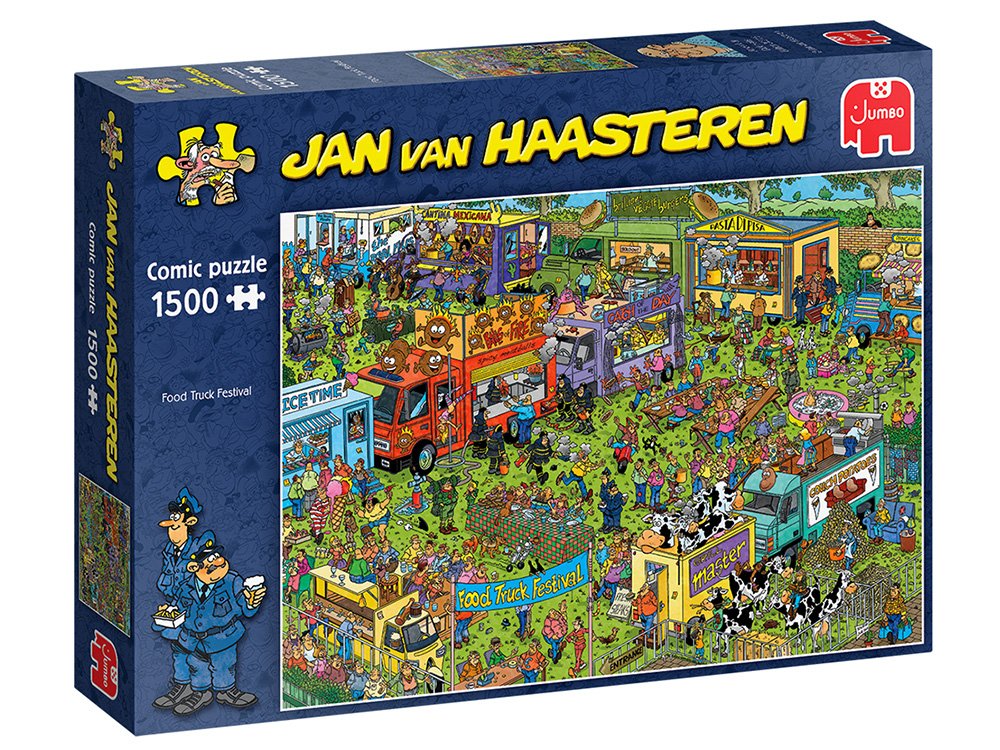 Jan Van Haasteren - Food Truck Festival - 1500 Piece Jigsaw - Good Games