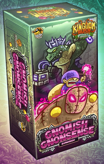 Kingdom Rush Gnomish Gnonsense game packaging with graphics