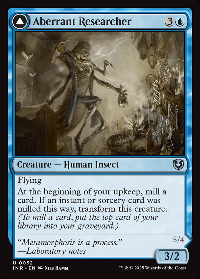 Aberrant Researcher // Perfected Form 52 (Innistrad Remastered) 