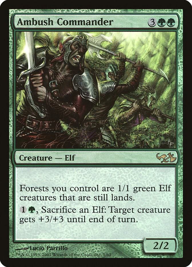 Ambush Commander 1/62 (Duel Decks: Elves vs. Goblins)  - Foil