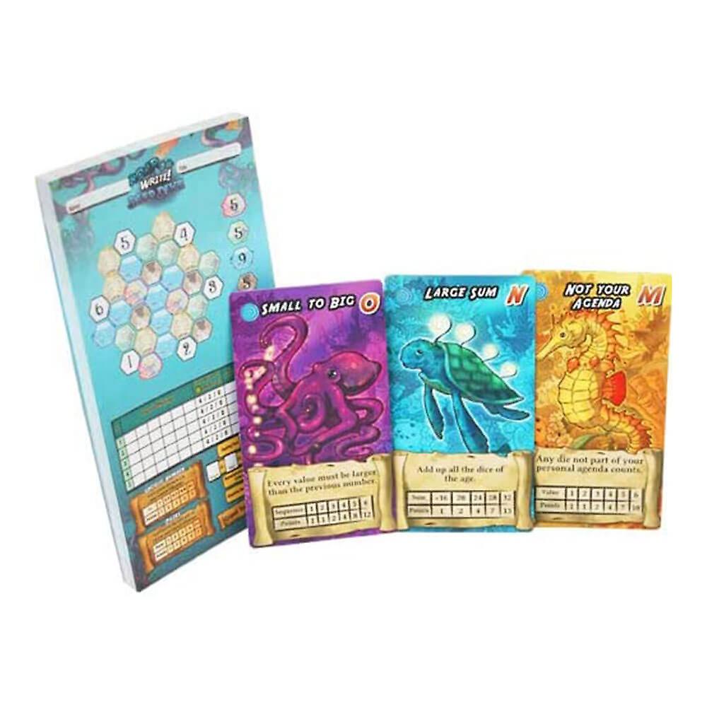 Box and components of Roar and Write!: Deep Dive including cards