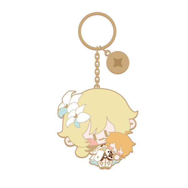 Genshin Impact Metallic Character Keychain - Lumine