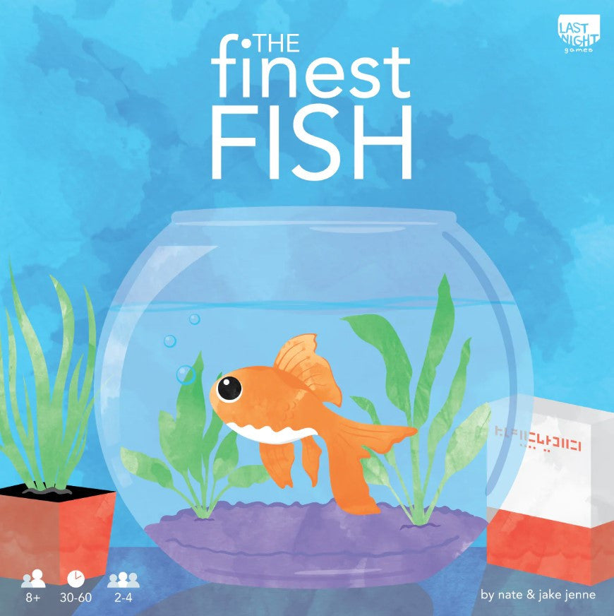 The Finest Fish game box back with description and contents