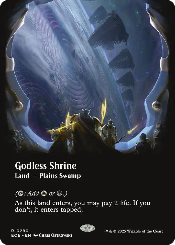 Godless Shrine  280/276 (Edge of Eternities)  - Borderless Foil