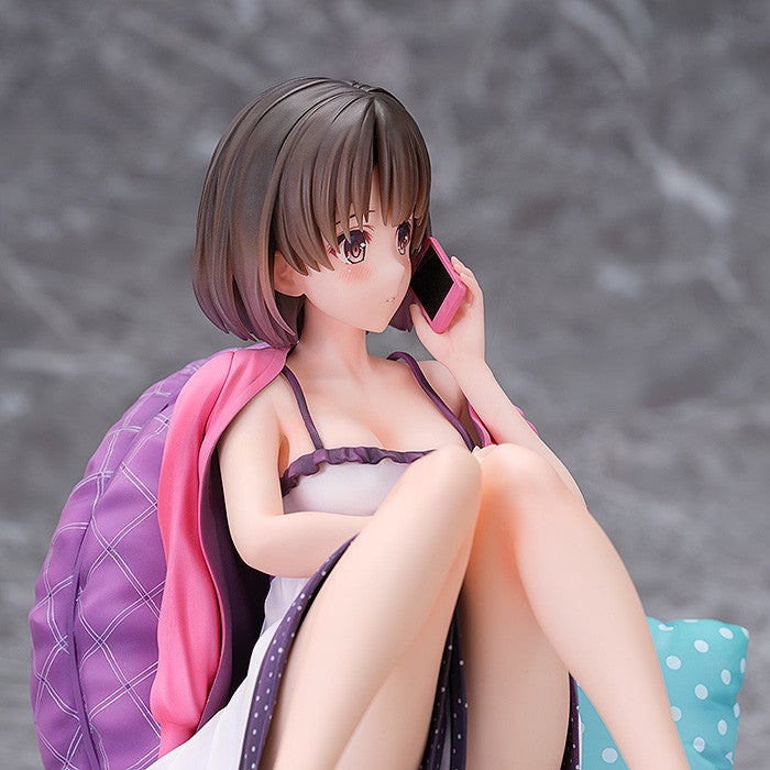 Low angle view of Megumi Kato figure emphasizing pose and dress flow