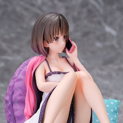 Low angle view of Megumi Kato figure emphasizing pose and dress flow