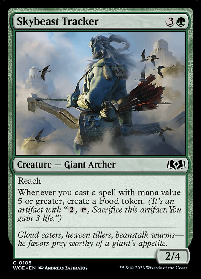 Skybeast Tracker 185 (Wilds of Eldraine)  - Foil