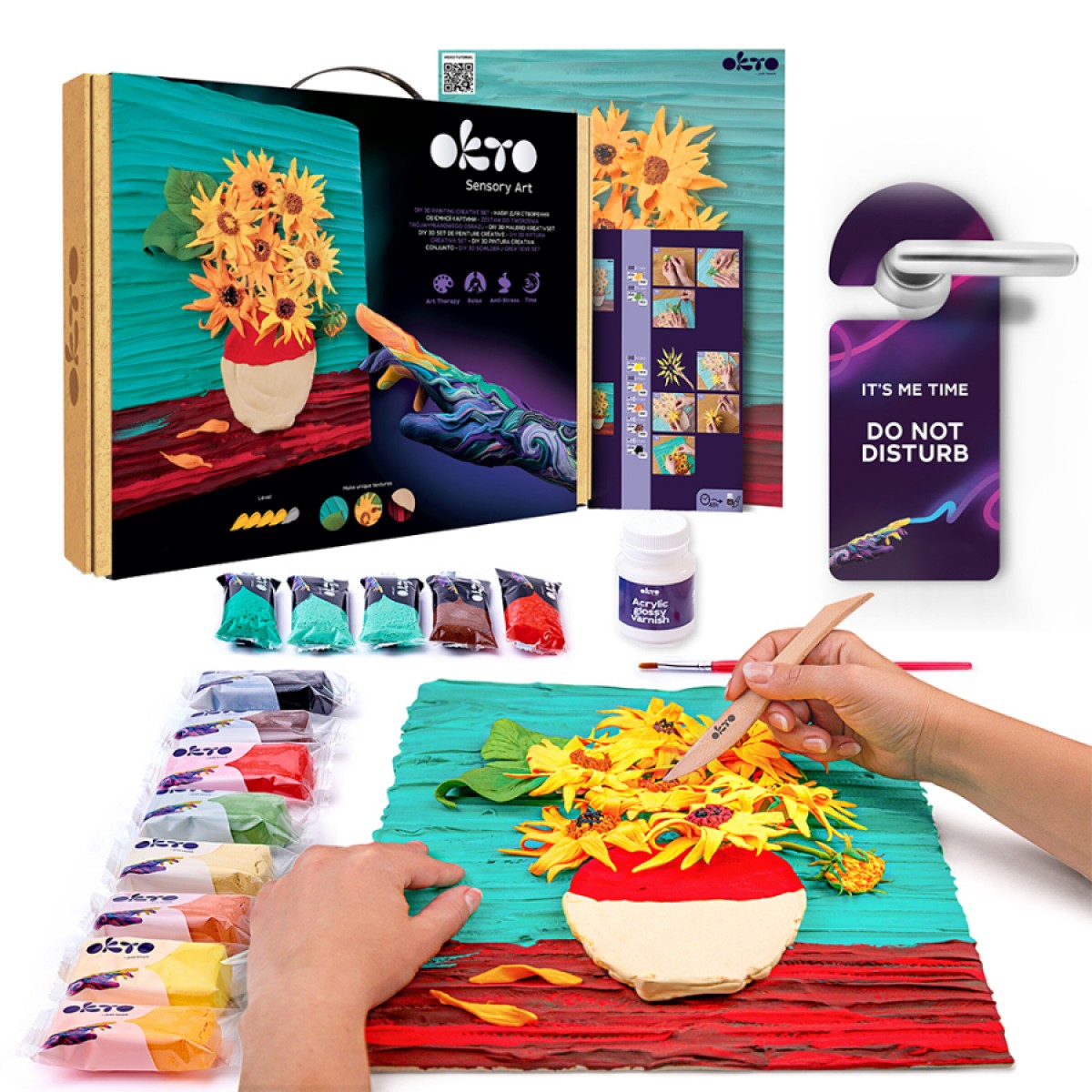 Sensory Art Creative Set Sunflowers 30 cm x 40 cm - Good Games