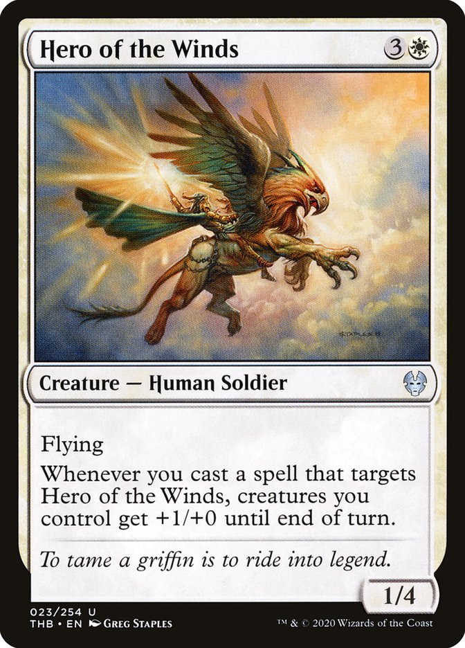 Hero of the Winds 23/254 (Theros Beyond Death)  - Foil