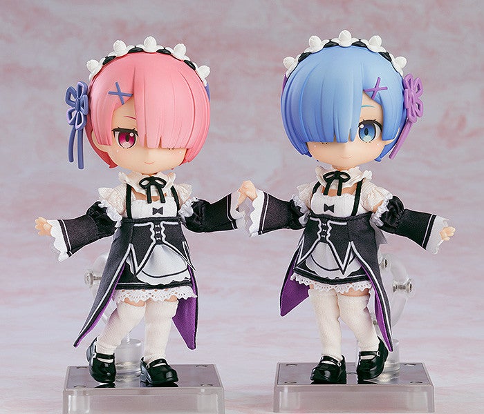 Rem in a sitting pose with alternate expressions and hand parts, demonstrating customization options