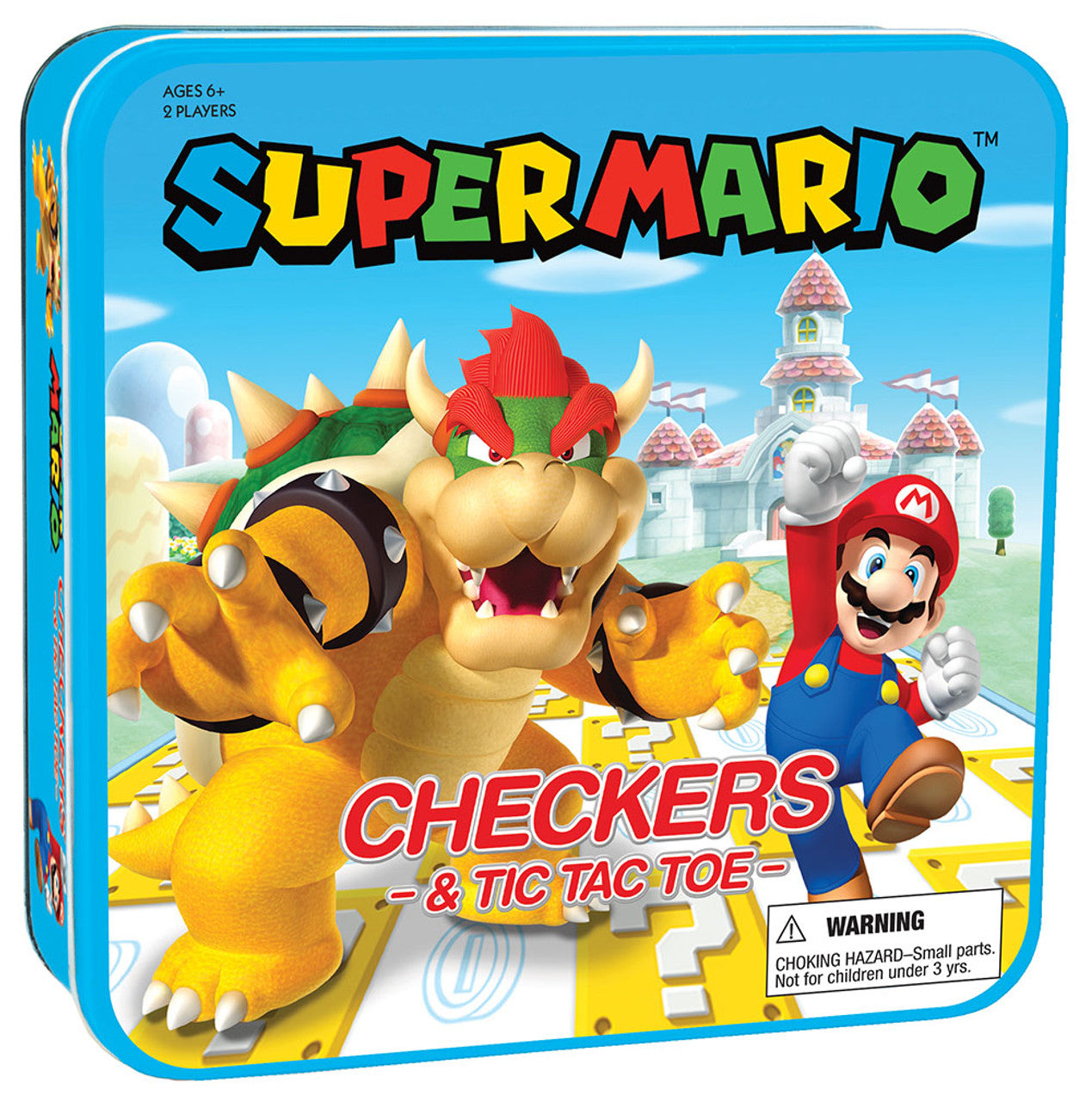 Super Mario vs Bowser Checkers & Tic Tac Toe game box