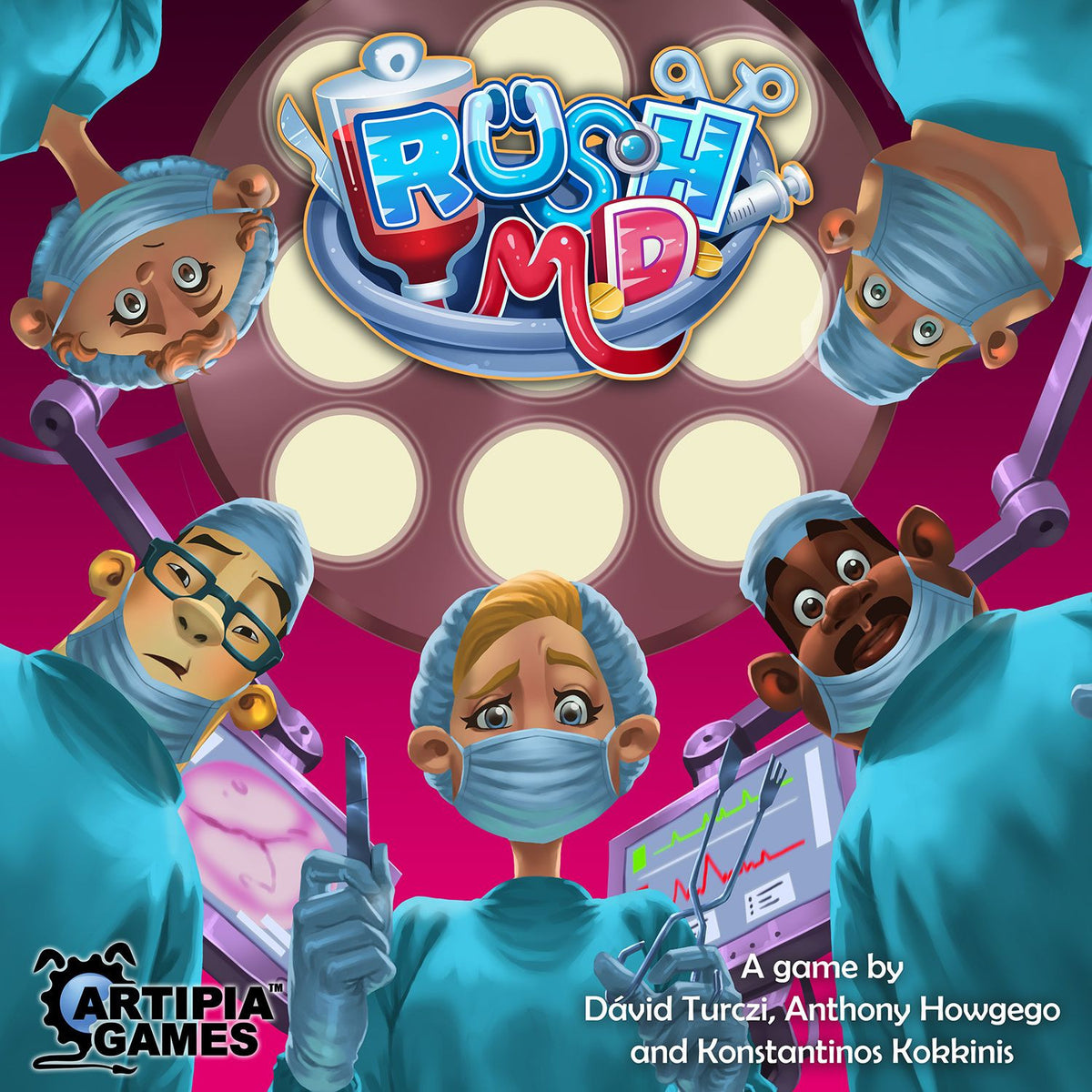 Rush MD box art with components displayed