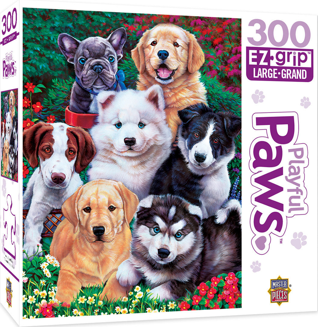 MasterPieces - Playful Paws Fluffy Fuzzballs EZ Grip 300 Piece Jigsaw - Good Games