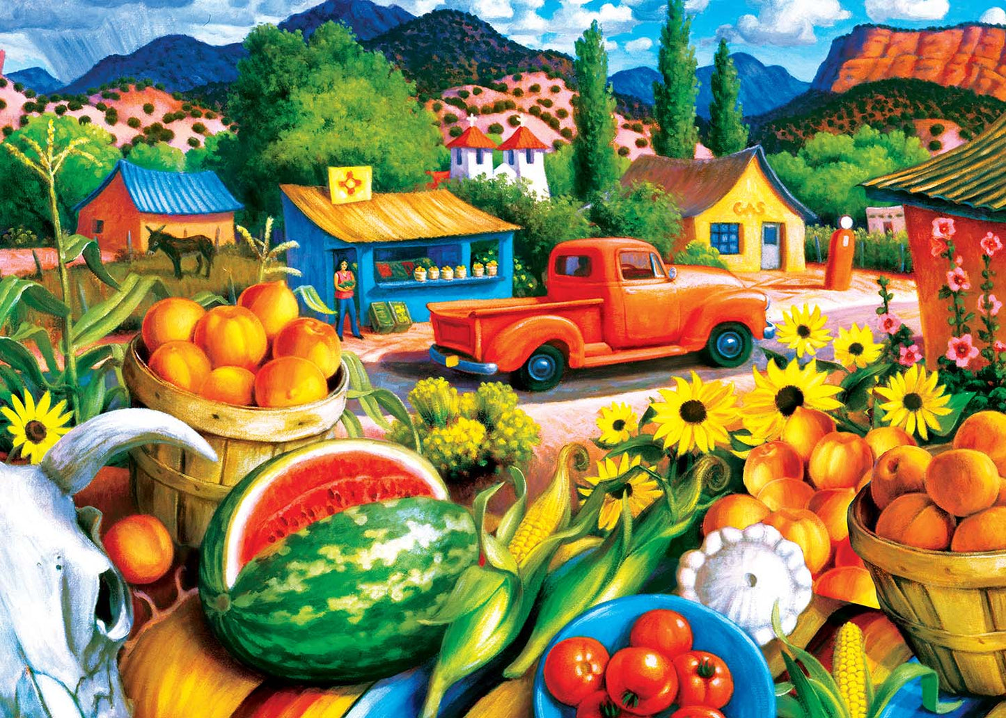MasterPieces - Roadsides of the Southwest Summer Fresh 550 Piece Jigsaw - Good Games