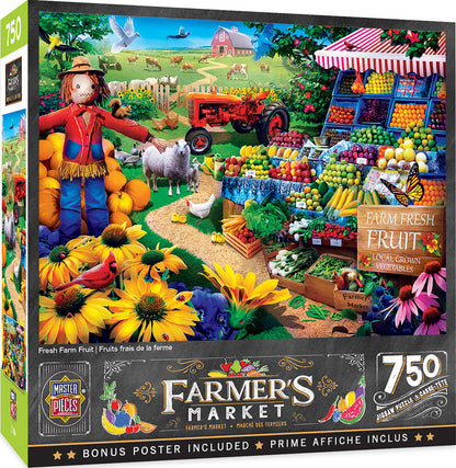 MasterPieces - Farmers Market Farm Fresh Fruit 750 Piece Jigsaw - Good Games