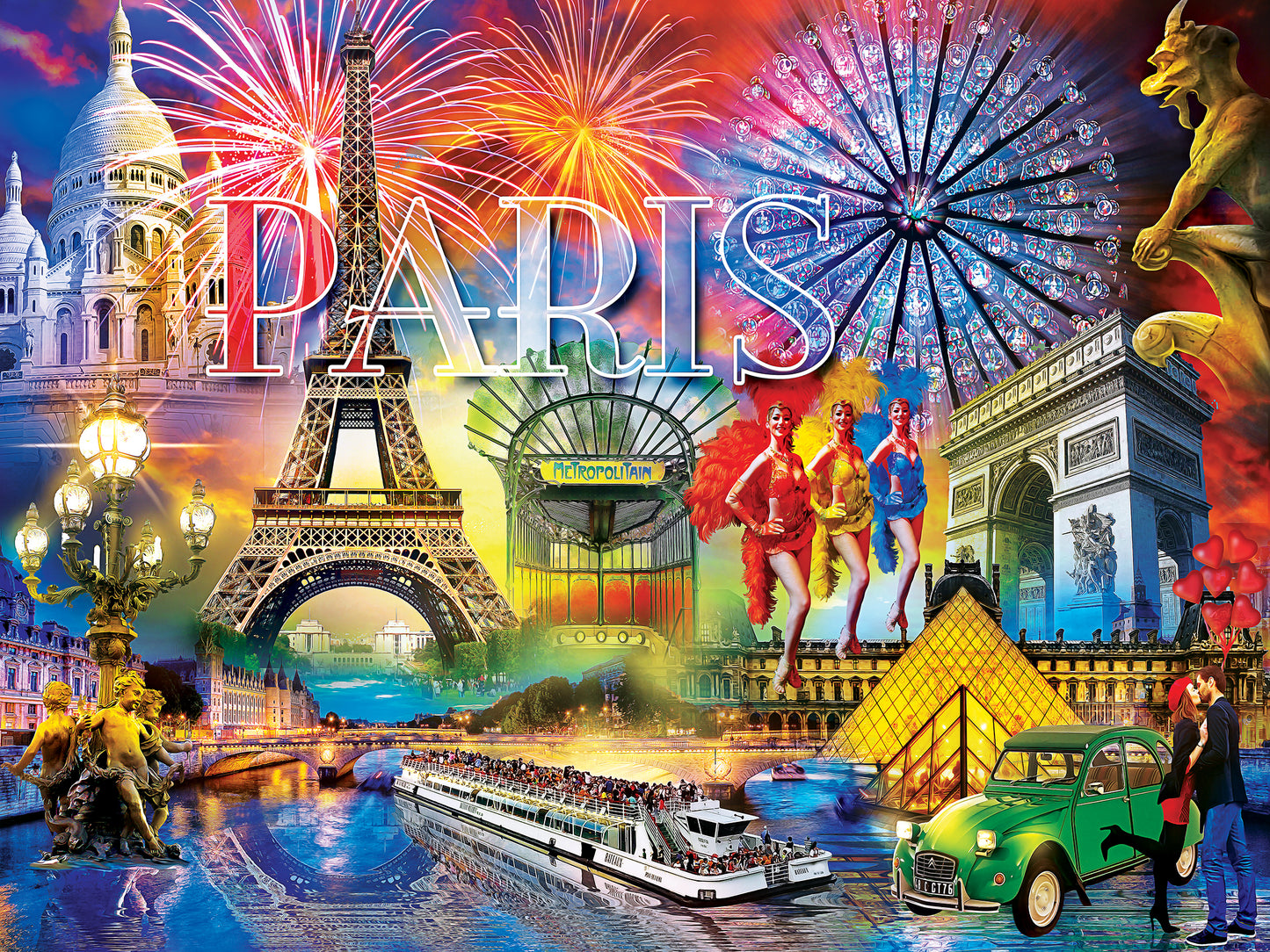 MasterPieces - Greetings From Paris 550 Piece Jigsaw - Good Games