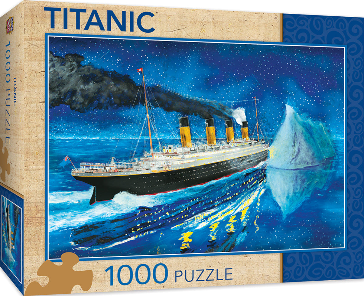 Masterpieces Titanic at Sea Iceberg 1000 Piece JIgsaw - Good Games