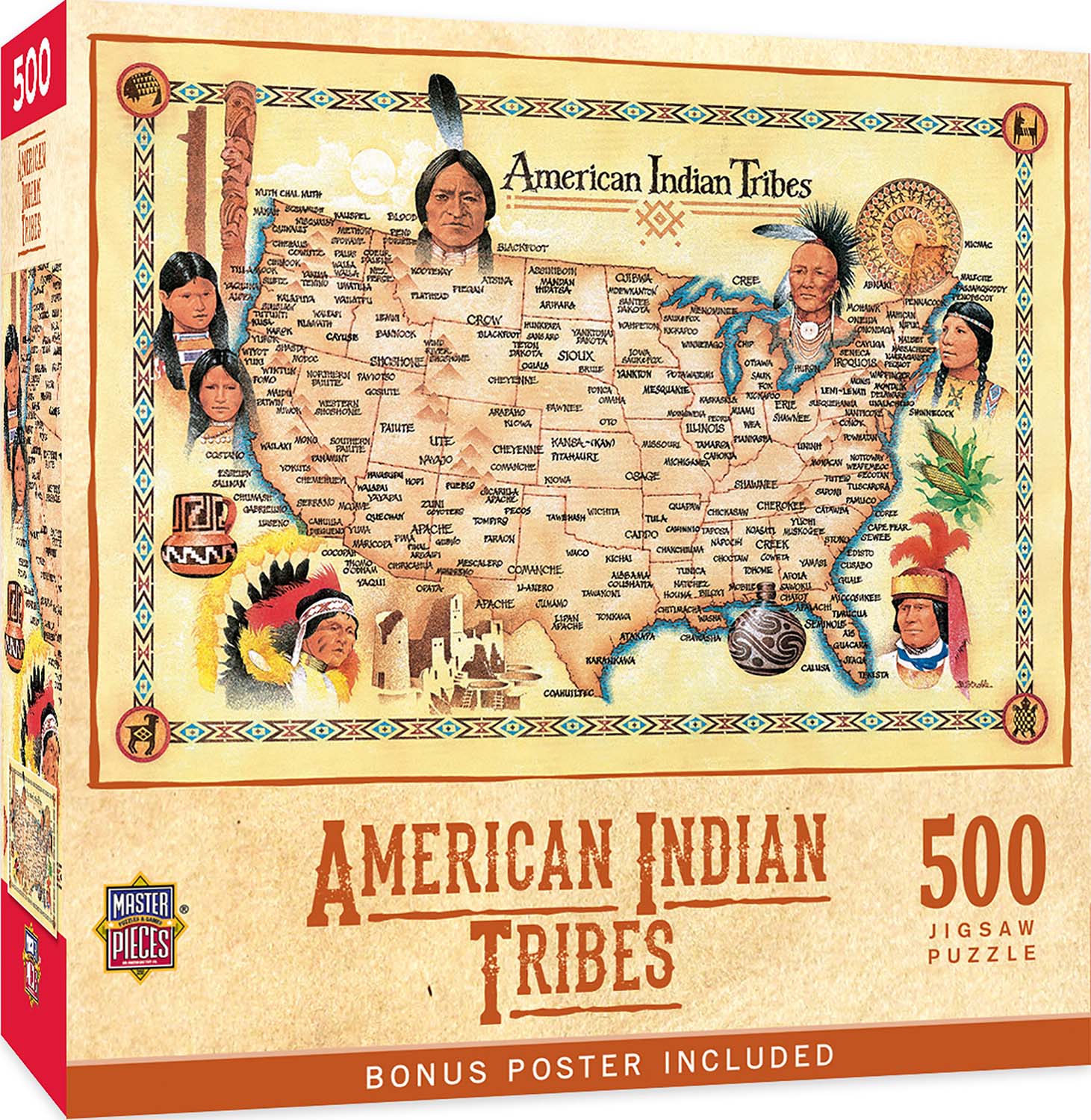 MasterPieces - American Indian Tribes 550 Piece Jigsaw - Good Games