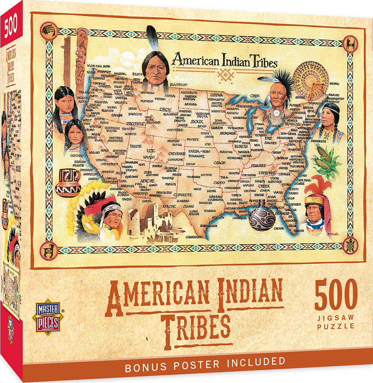 MasterPieces - American Indian Tribes 550 Piece Jigsaw